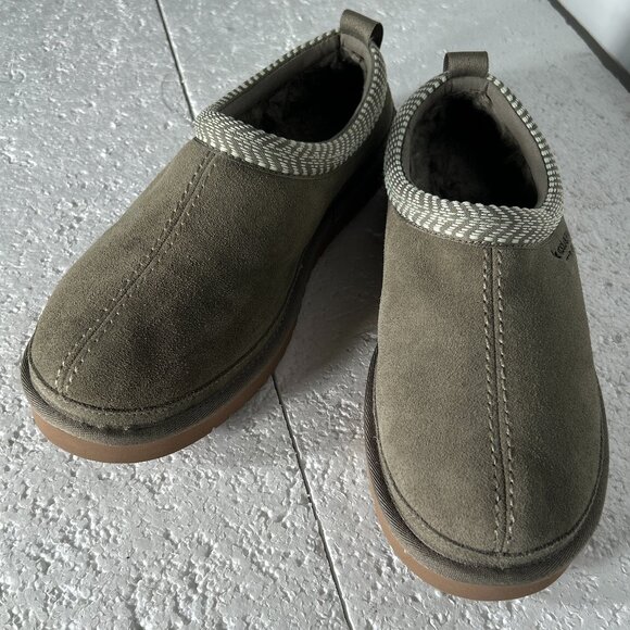 Koolaburra UGGS Burree SZ 9 Platform Clog Limewash Neutral Comfort Street Style - Picture 7 of 10